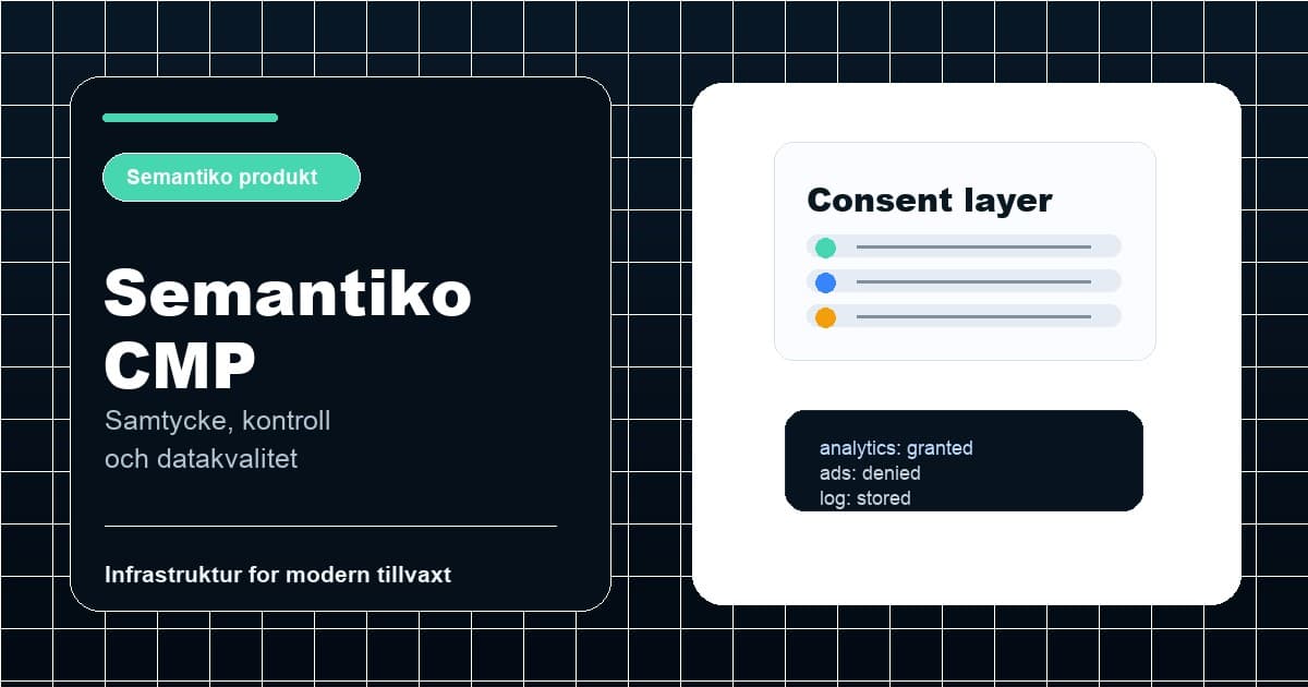 Semantiko CMP visualiserad som Semantikos produktplattform