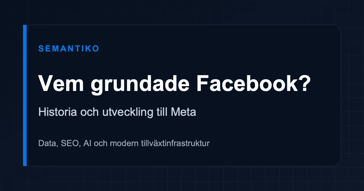 Facebooks historia och utvecklingen till Meta