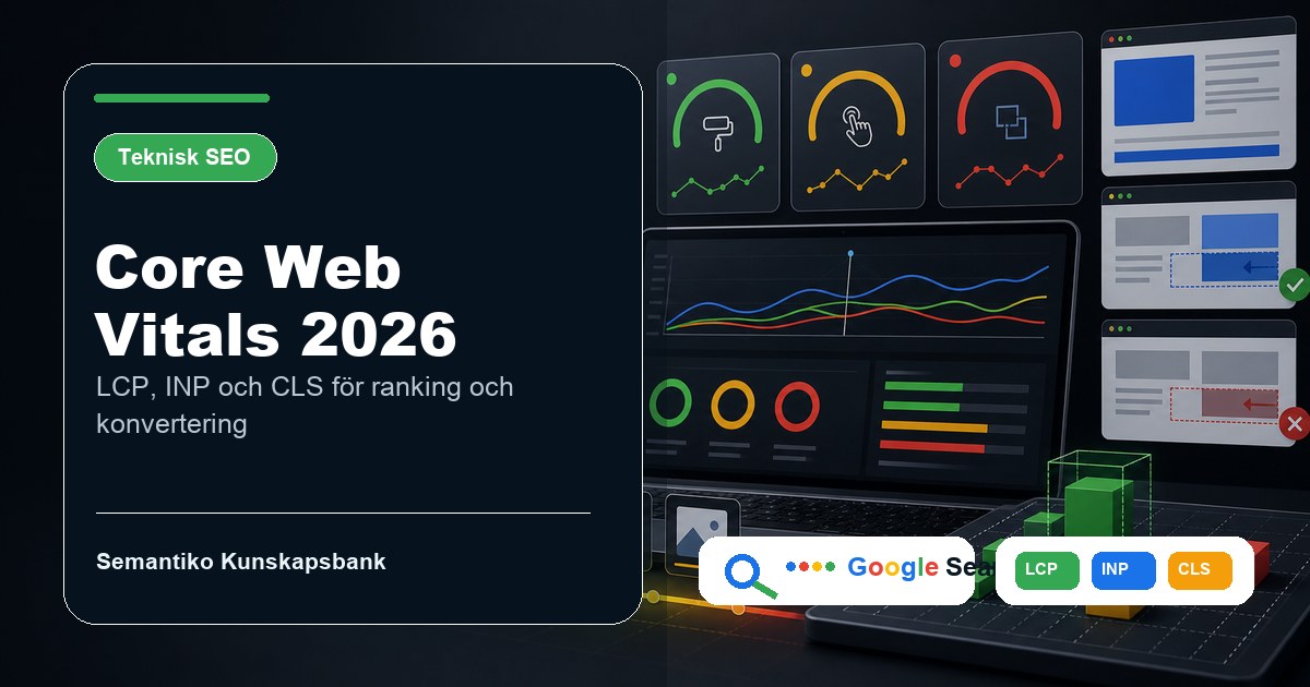 Core Web Vitals 2026: Så påverkar prestanda din ranking och konvertering
